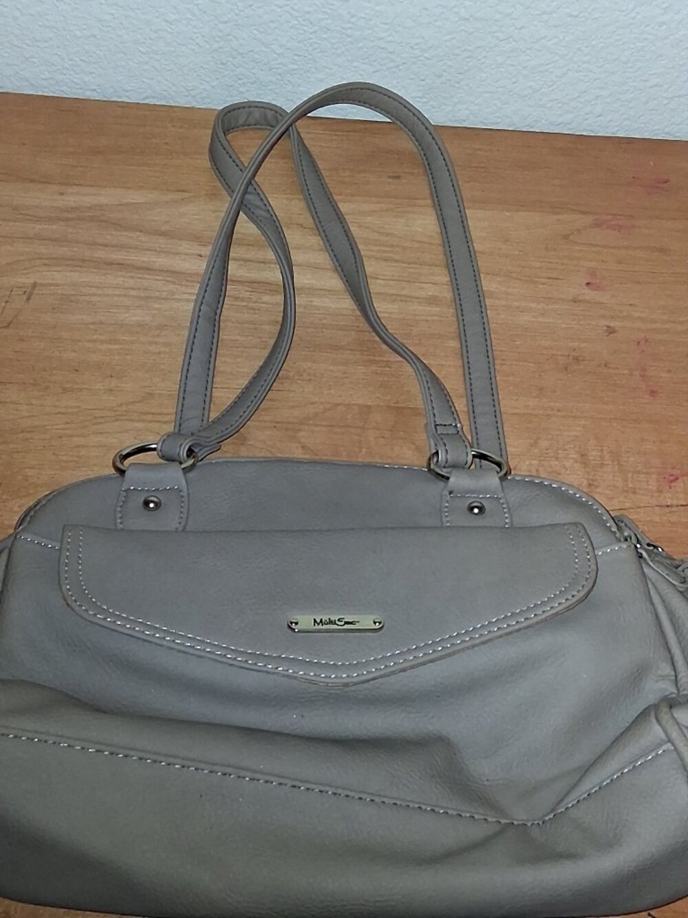 Multi Sac Beige Khaki double handles built in wallet Travel purse Shoulder bag
